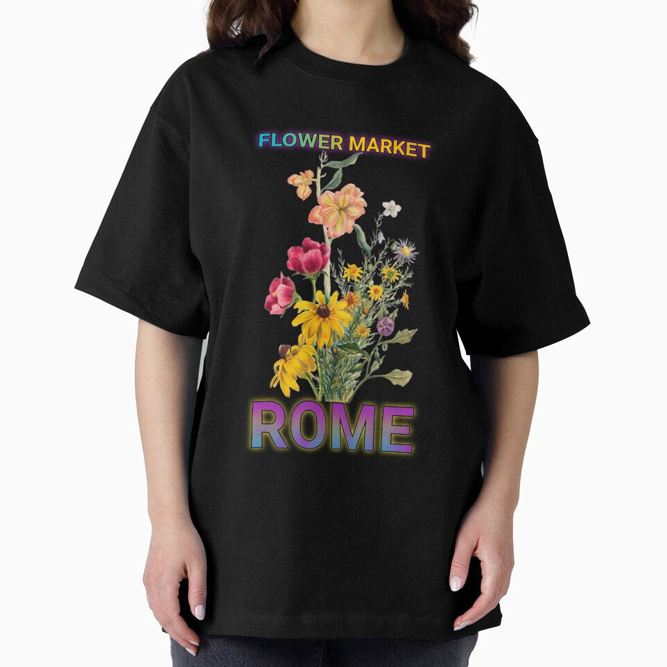 "FLOWER MARKET ITALY ". Funny Flower Design by Obinne T-Shirts, Hoodie, Sweatshirt | BlankRebels.com (Image 2)