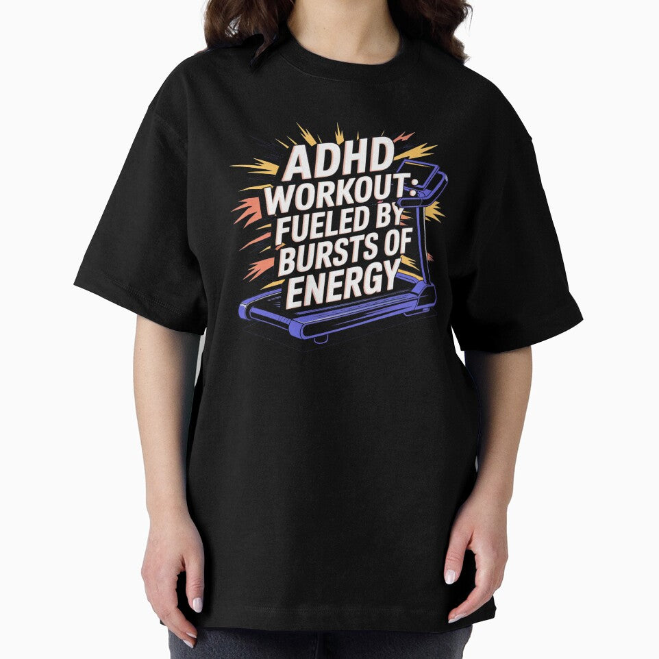 ADHD workout, fueled by bursts of energy, ADHD fitness by NoetherSym T-Shirts, Hoodie, Sweatshirt | BlankRebels.com (Image 2)