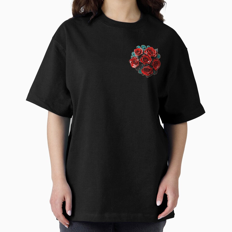 Red iron rose, iron flower, made. by Bspaces T-Shirts, Hoodie, Sweatshirt (Image 2)