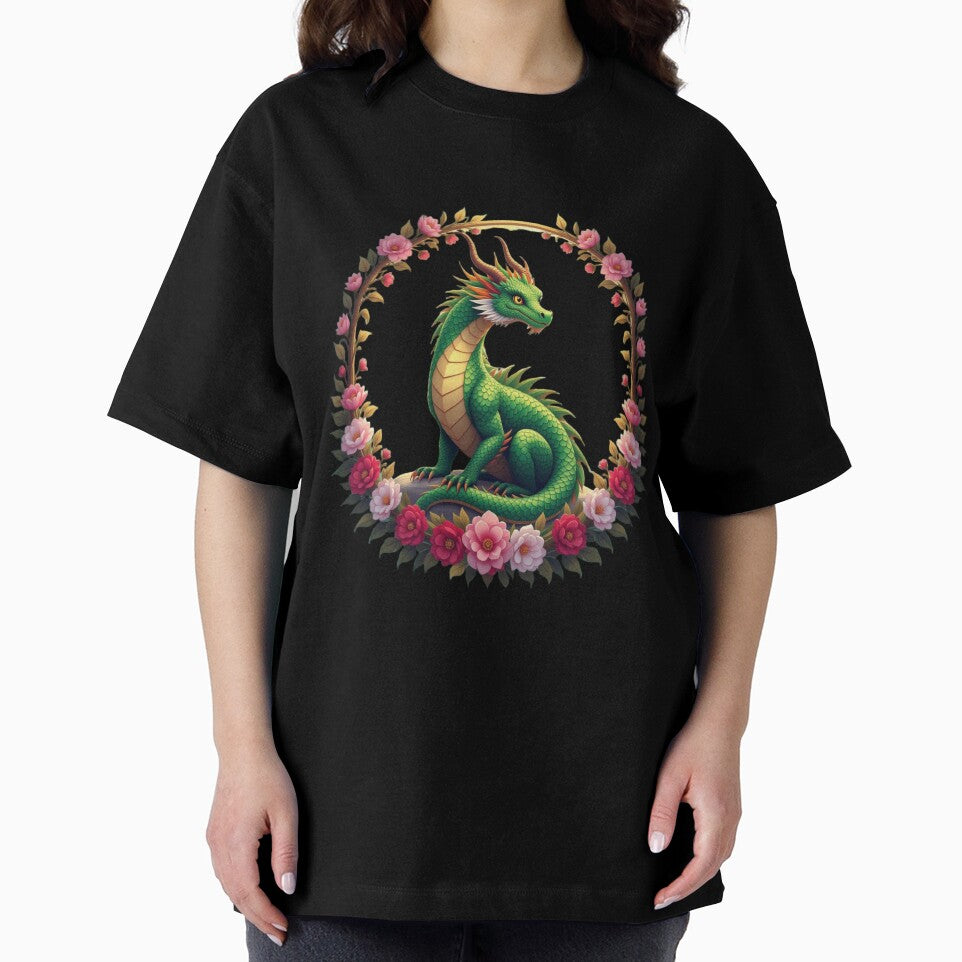 Dragon With Flowers Artwork by Planetporridge T-Shirts, Hoodie, Sweatshirt | BlankRebels.com (Image 2)