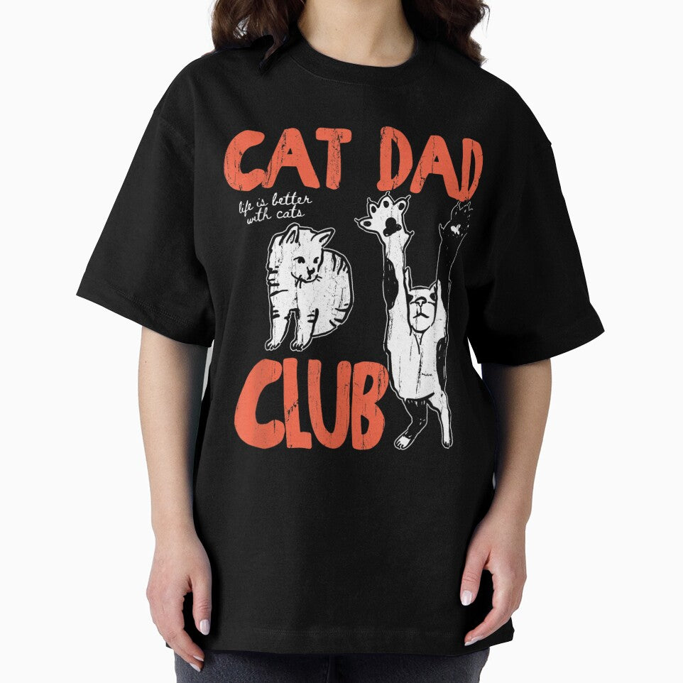 Cat Dad Club Life is Better with Cats Father's Day Cat Dad by FocusForStars22 T-Shirts, Hoodie, Sweatshirt (Image 2)