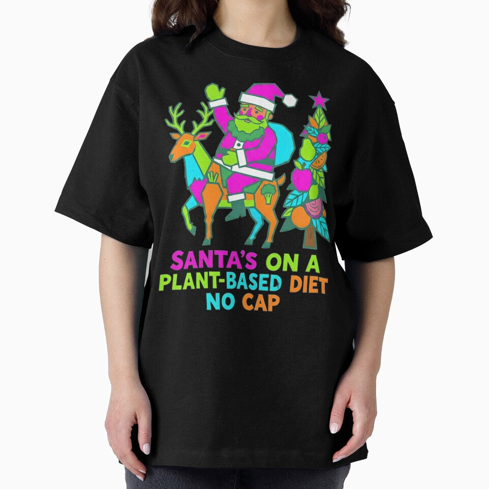 Vegan Santa Plant‑Based Christmas Vibes by AnnDesignStudio T-Shirts, Hoodie, Sweatshirt | BlankRebels.com (Image 2)