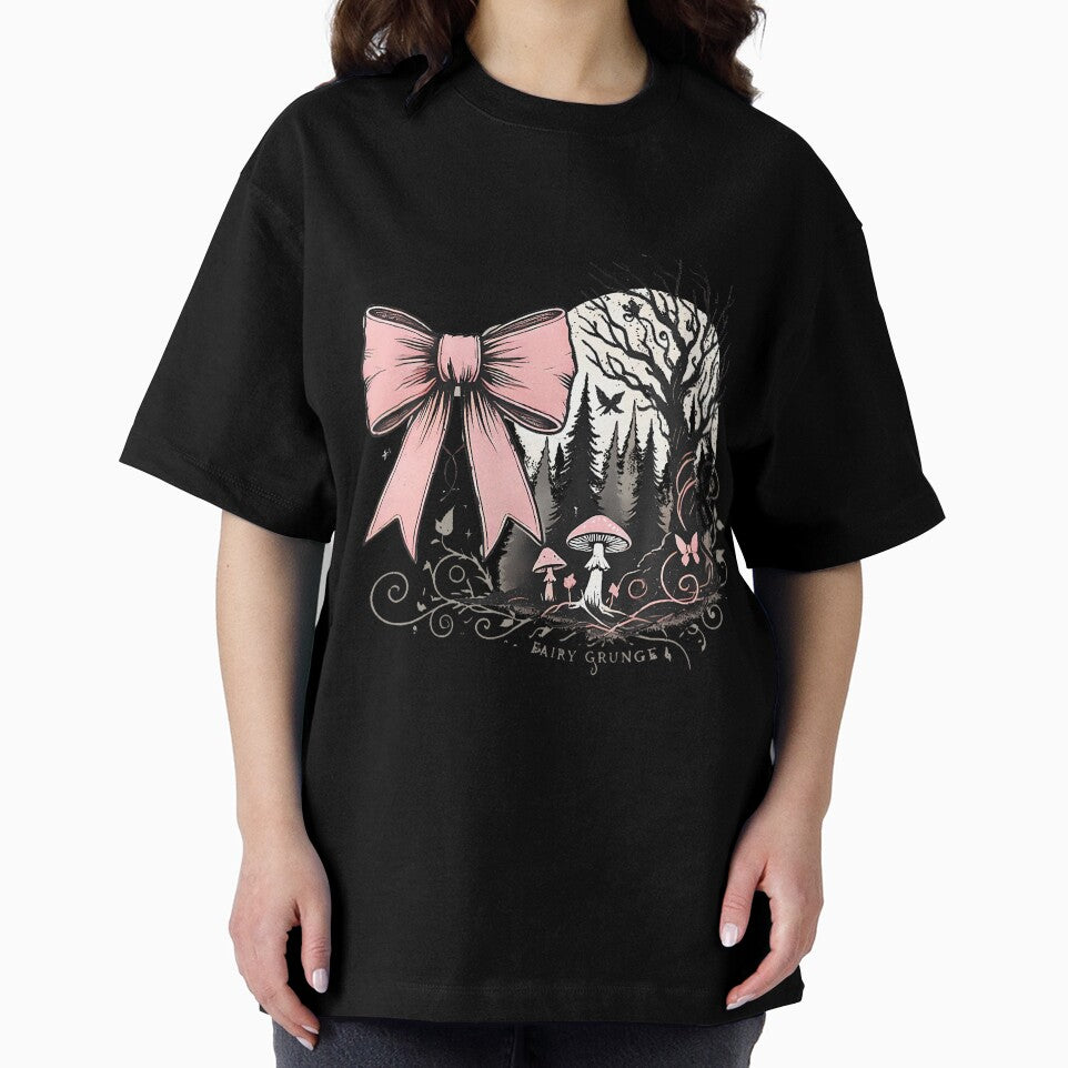 Coquette Fairy Grunge Bow Mushroom by arzateiosumn T-Shirts, Hoodie, Sweatshirt | BlankRebels.com (Image 2)
