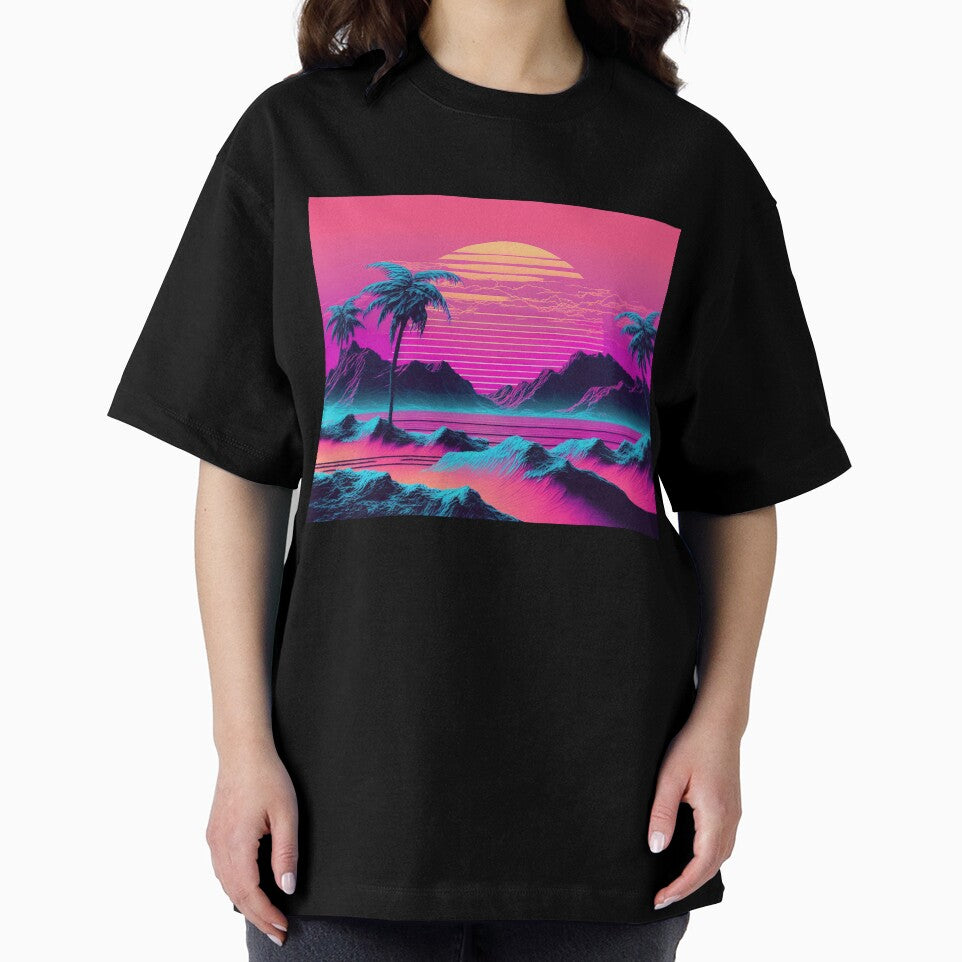 Aqua Aesthetics: A Vaporwave Celebration of Oceanic Beauty by Mullet Monkey T-Shirts, Hoodie, Sweatshirt (Image 2)