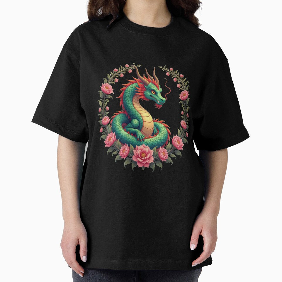 Dragon In Flowers Artwork by Planetporridge T-Shirts, Hoodie, Sweatshirt | BlankRebels.com (Image 2)