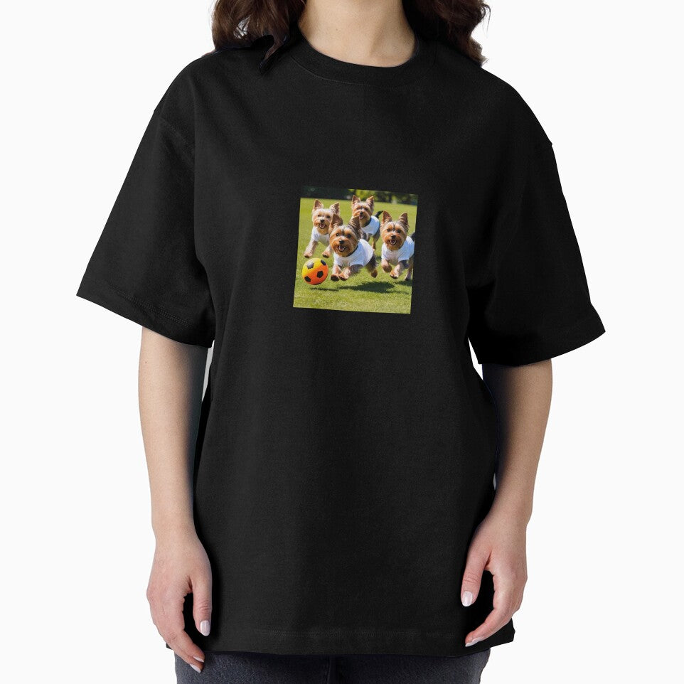 Yorkshire Terriers love football too! Soccer and Dog Lovers - Tottenham Hotspur, Fulham - Any dog, any colour by Humour House Designs