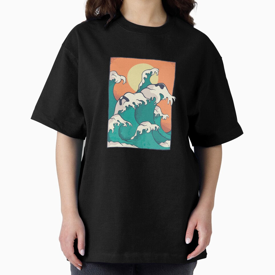 art of ocean waves vintage by zaher97 T-Shirts, Hoodie, Sweatshirt | BlankRebels.com (Image 2)