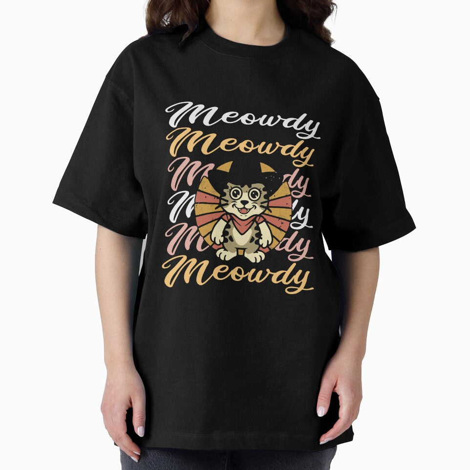 Meowdy Kitten Cute Design| Cat with Cowboy Hat Meme | Funny Retro Cat Western style illustrations by... (Image 2)