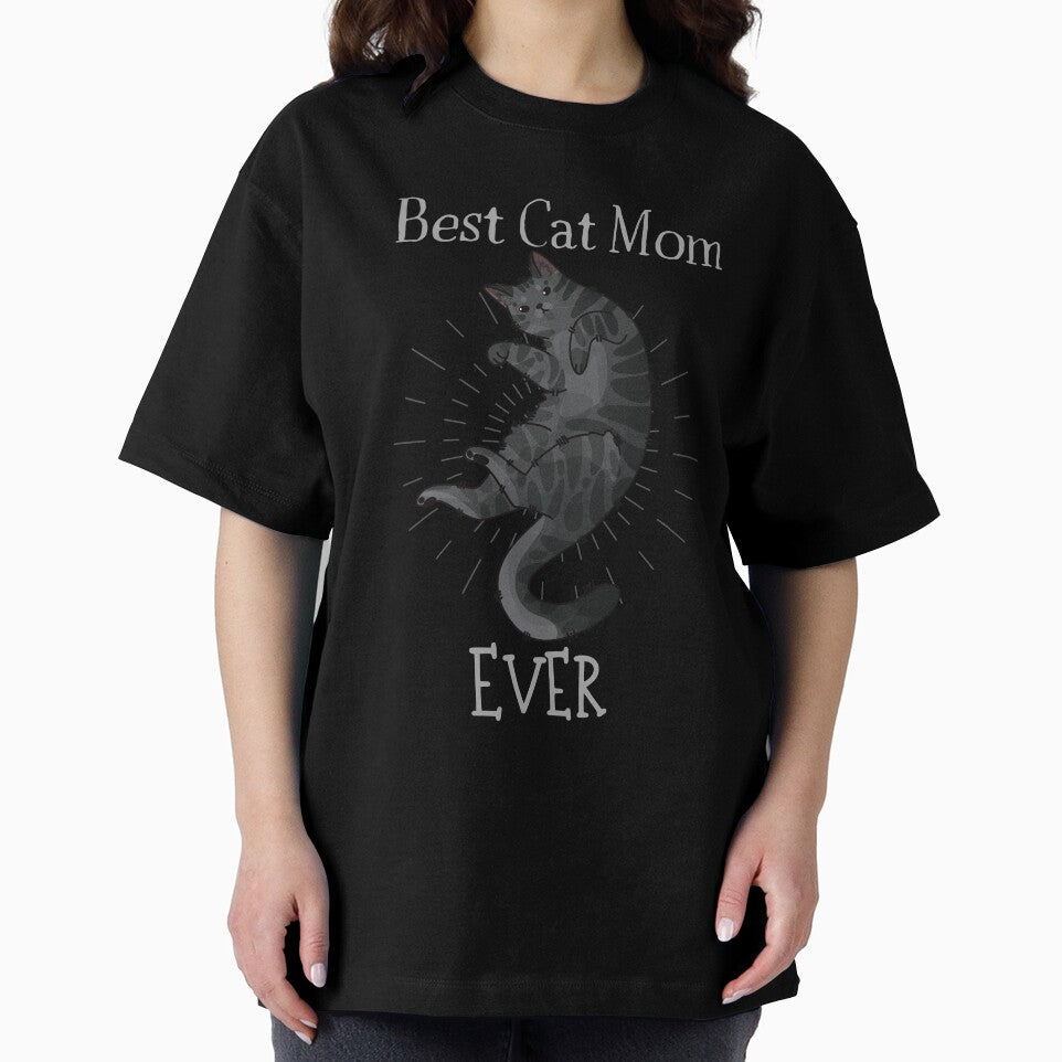 Best Cat Mom Ever - Smoked cat - Cat mom design by FelineEmporium T-Shirts, Hoodie, Sweatshirt | BlankRebels.com (Image 2)