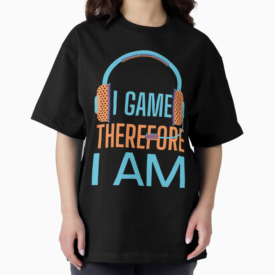 I Game Therefore I Am Orange Headset by SweetAndSpice T-Shirts, Hoodie, Sweatshirt | BlankRebels.com (Image 2)