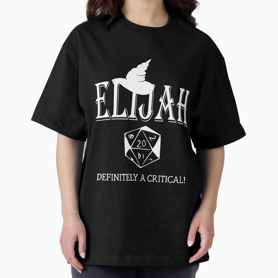 ELIJAH NAME WIZARD RPG CRITICAL HIT by rodmendonca T-Shirts, Hoodie, Sweatshirt | BlankRebels.com (Image 2)