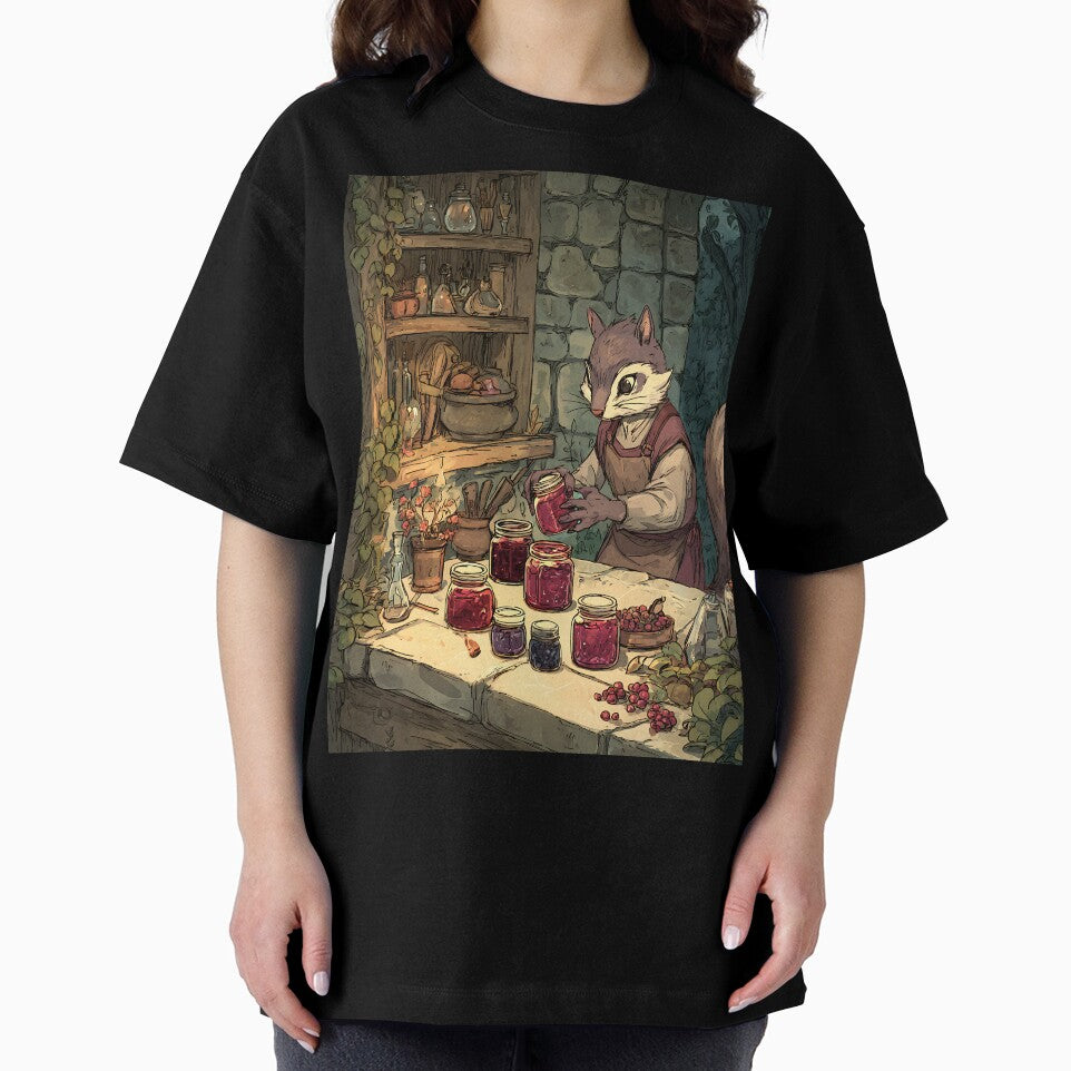 Cottagecore Art: Squirrel's Jam Jars by bapupa T-Shirts, Hoodie, Sweatshirt | BlankRebels.com (Image 2)
