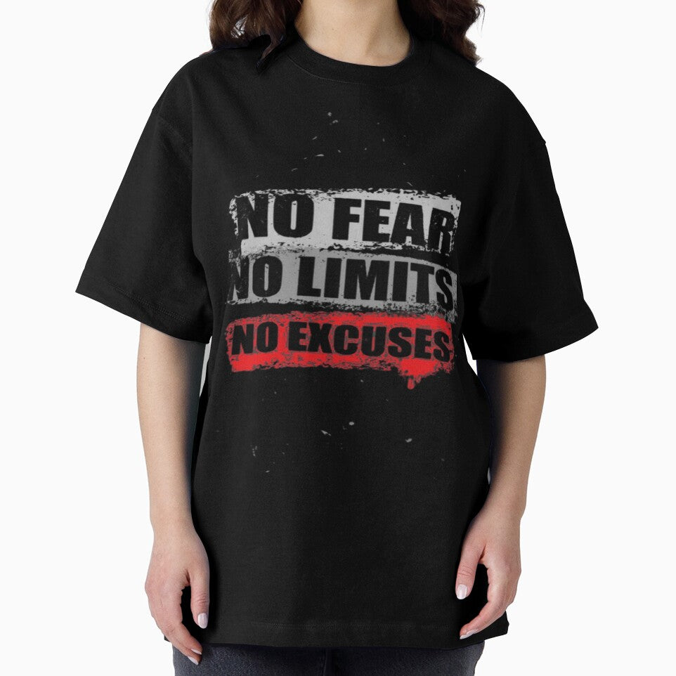 No fear no limits no excuse illustration premium design by truemoneyman T-Shirts, Hoodie, Sweatshirt (Image 2)