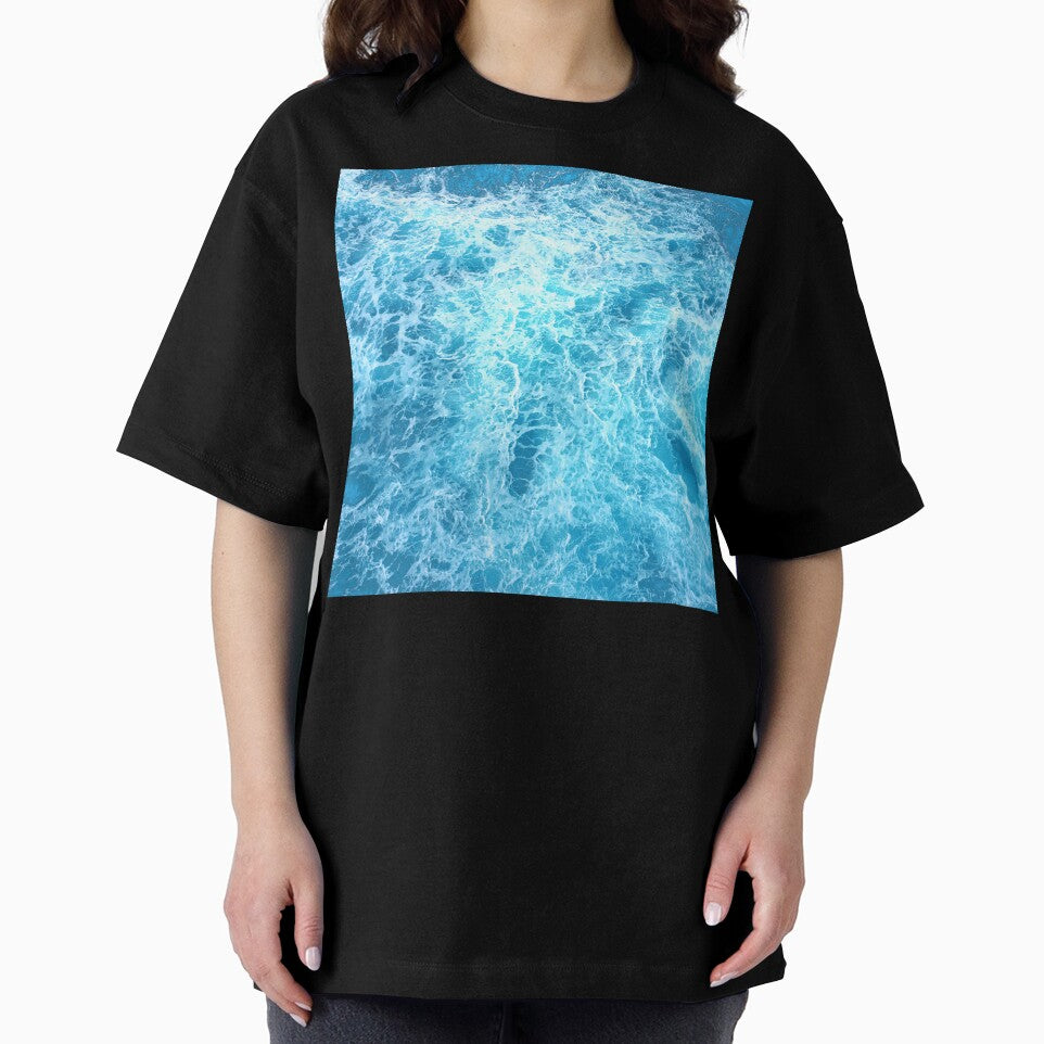 Breathtaking Aqua Blue Ocean With White Foamy Surf by DEC02 T-Shirts, Hoodie, Sweatshirt | BlankRebels.com (Image 2)