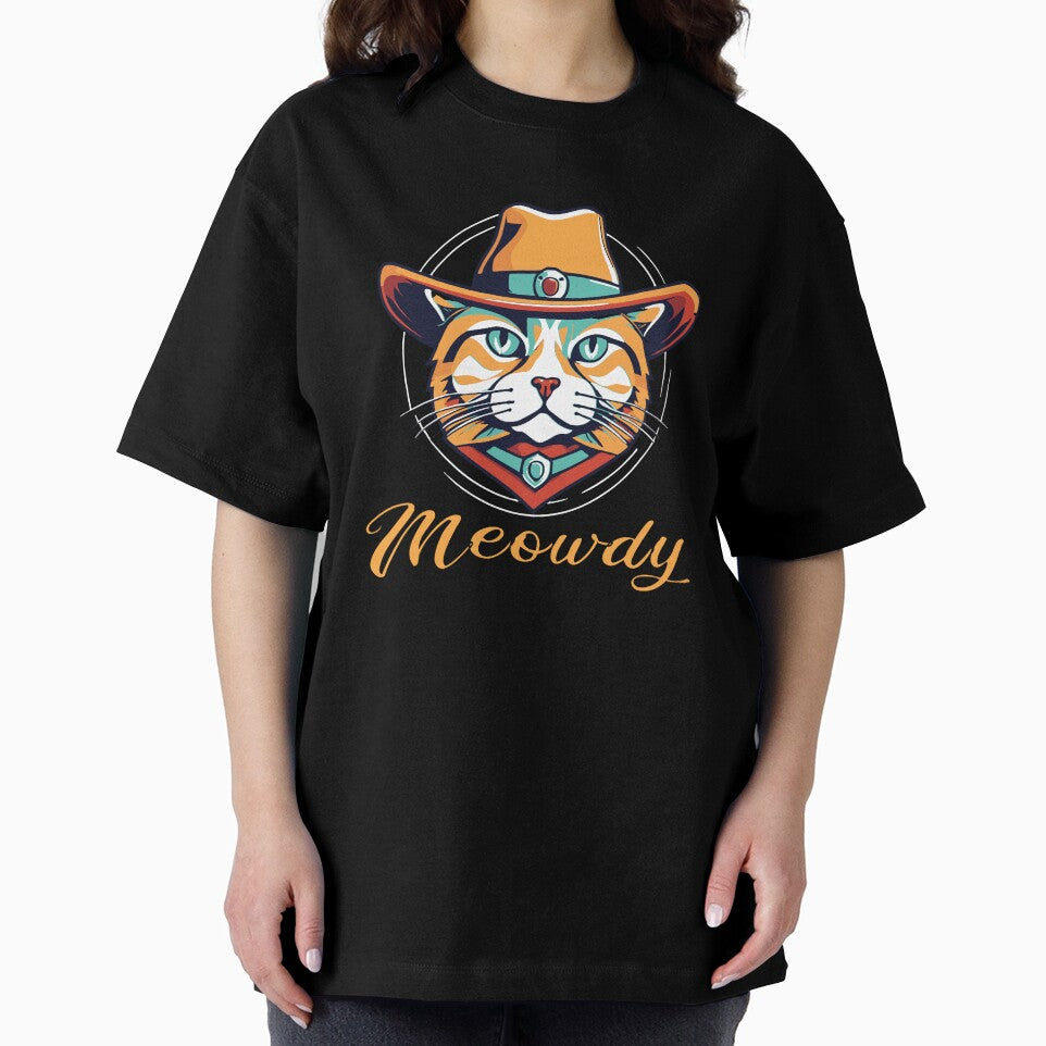 Meowdy Cat Meme | Texan Cowboy Cat Meowdy | Retro colored Western Cowboy Gifts for Dad | Meowdy Cat Face by... (Image 2)