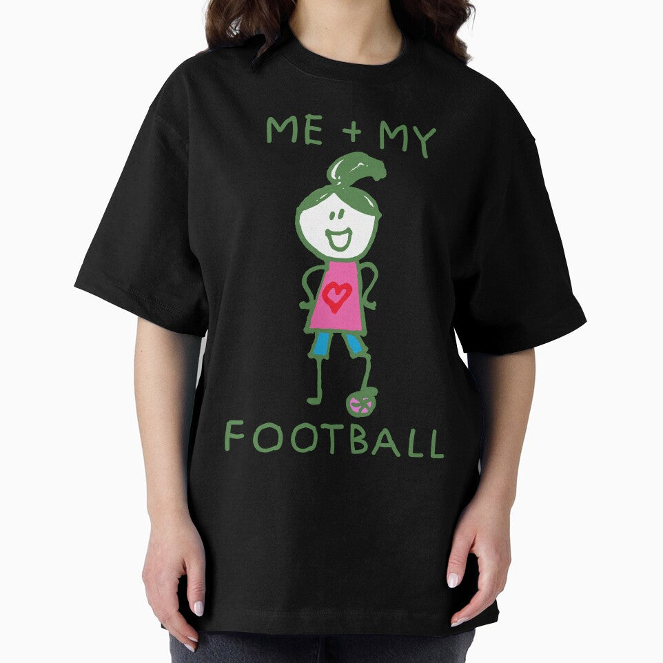 Stick Peeps ME + MY FOOTBALL (girl) kids kid children child active by SolidEarthArt