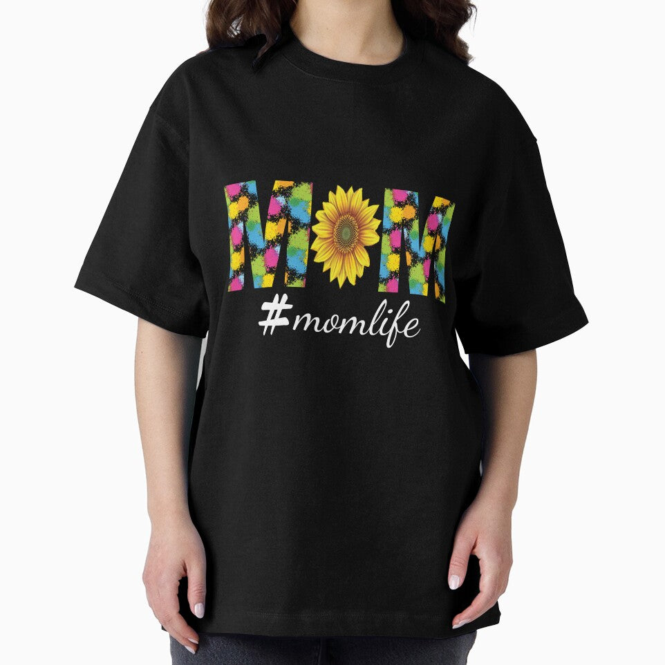Blooming Bliss: Navigating #MomLife with Design Grace and Sunflower Smiles by NEWDESINGS12 T-Shirts, Hoodie,... (Image 2)