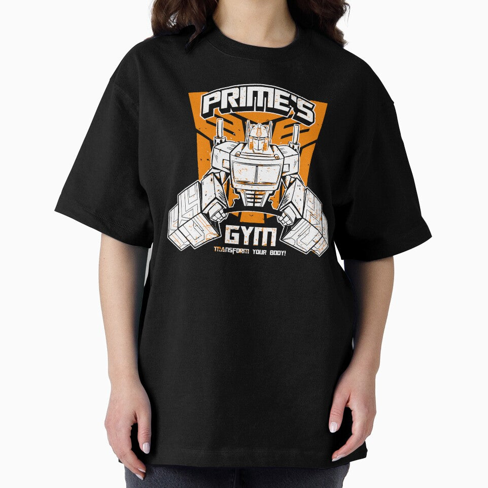 Prime's Gym – Transform Your Body Robot Fitness Design by thepixfactory T-Shirts, Hoodie, Sweatshirt (Image 2)