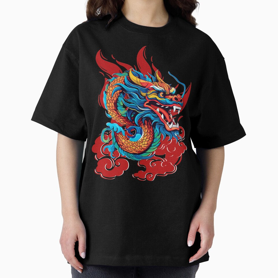 Dragon In Red Smoking Flames by suewen T-Shirts, Hoodie, Sweatshirt | BlankRebels.com (Image 2)