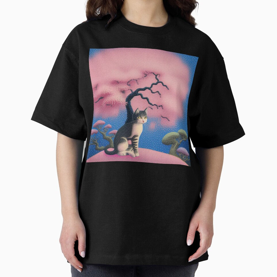 Kitty under cherry blossoms by Roxburylane T-Shirts, Hoodie, Sweatshirt | BlankRebels.com (Image 2)