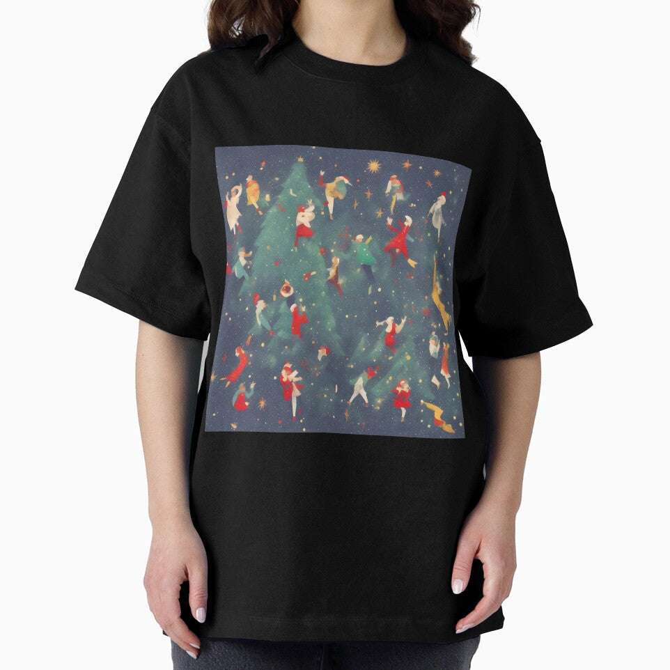 Holiday Abstract Dancing Around The Christmas Tree by PlanetMarker T-Shirts, Hoodie, Sweatshirt | BlankRebels.com (Image 2)