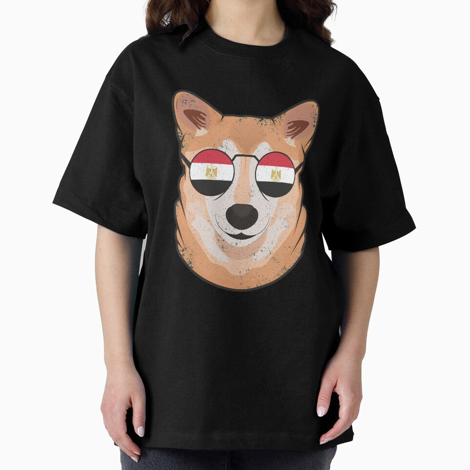 Vintage Patriotic Shiba Inu Egyptian Flag by feether-store