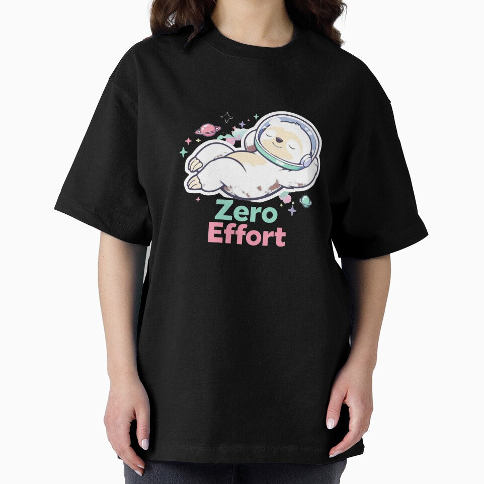 Zero Effort Sloth Astronaut | Cute Space Sloth Sticker | Lazy Sloth Floating Design by Wolf95