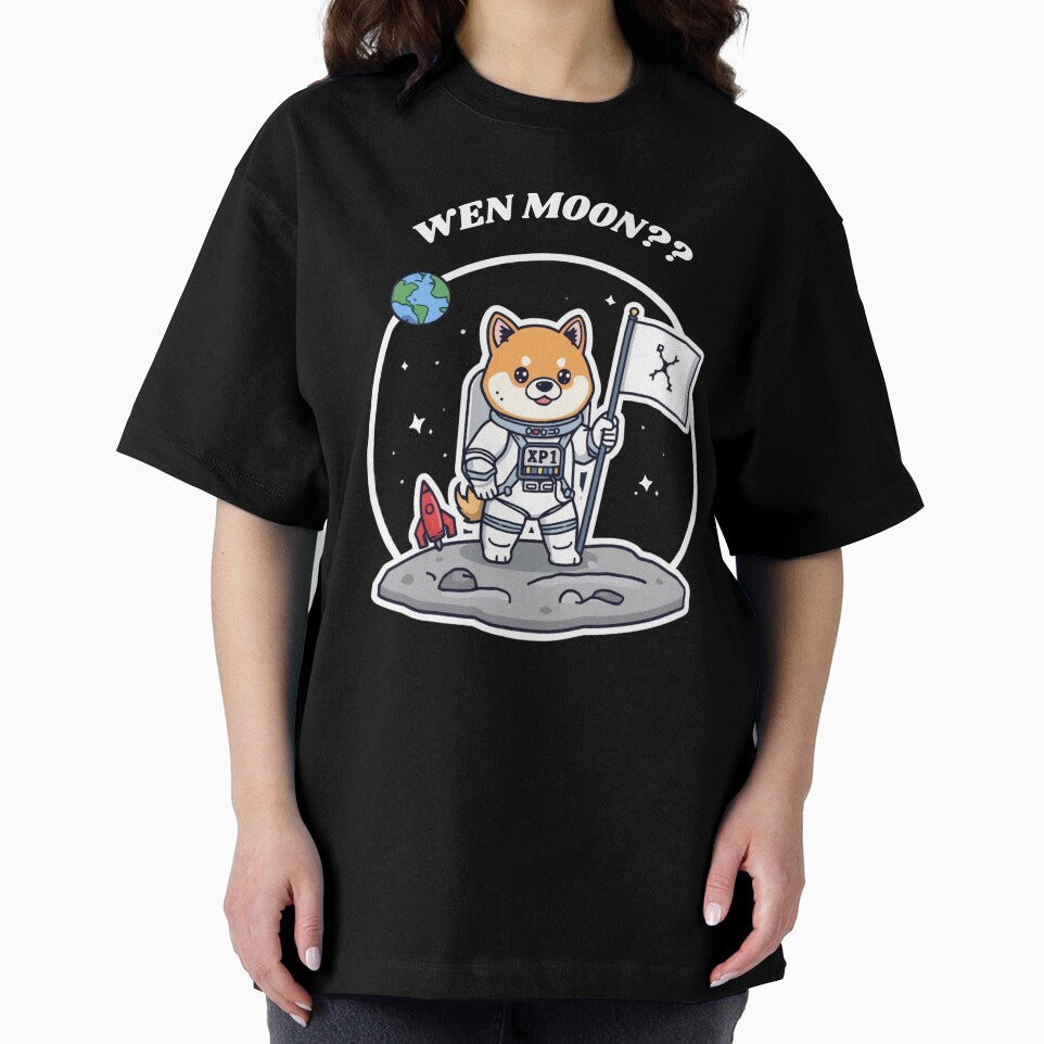 Wen Moon?? Astronaut Dog – Funny Crypto Meme HODL Space Design by LintonGriffin T-Shirts, Hoodie, Sweatshirt (Image 2)