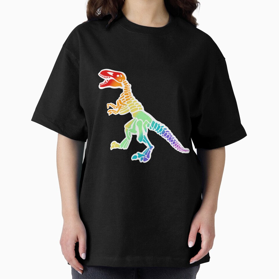 Rainbow dinosaur by Manxcraft T-Shirts, Hoodie, Sweatshirt | BlankRebels.com (Image 2)