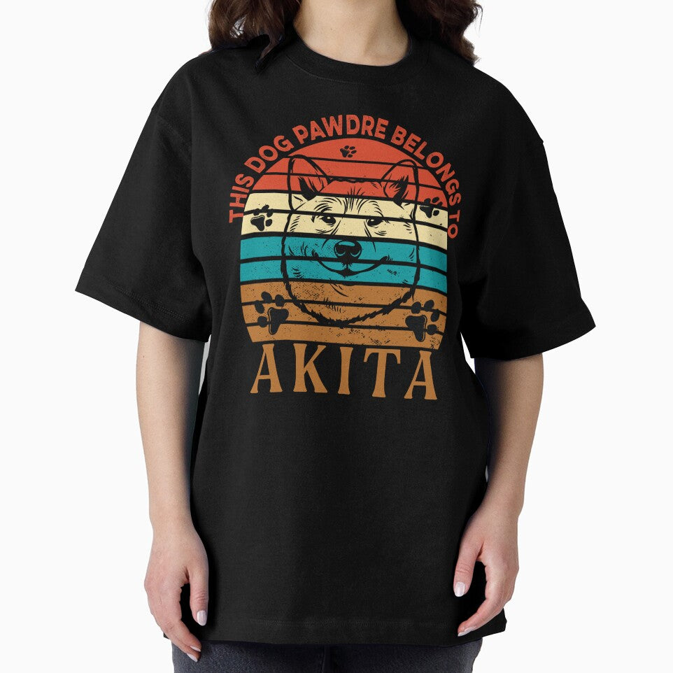 Dog Pawdre Dad Akita Inu Owner Vintage by Cuddlythopia T-Shirts, Hoodie, Sweatshirt | BlankRebels.com (Image 2)