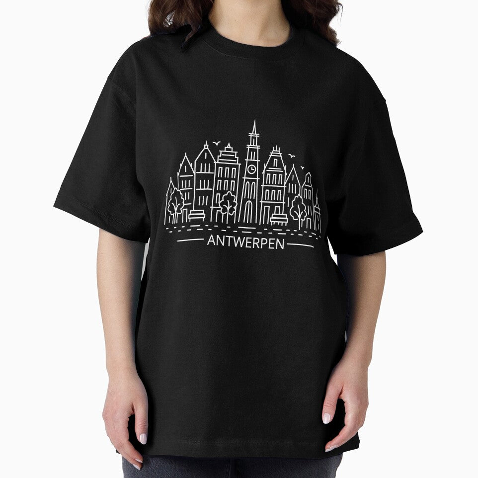 Antwerpen line art (white version) by ziryna