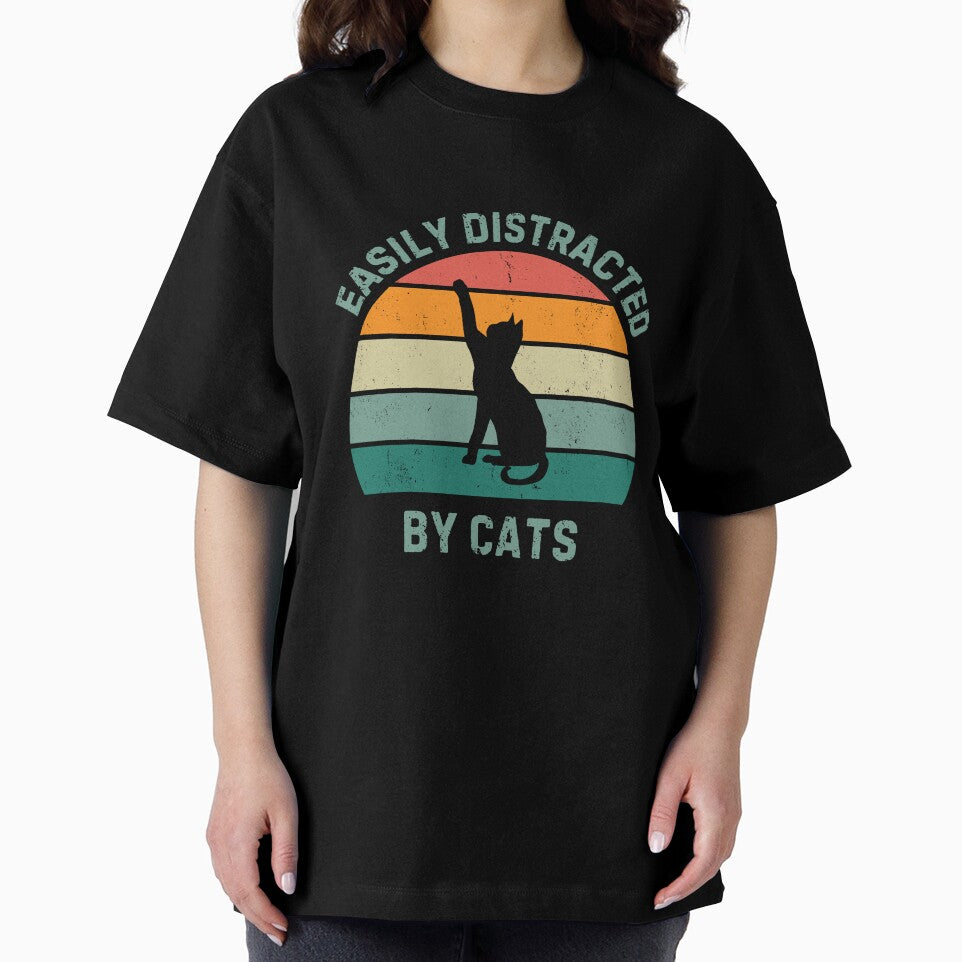 Easily Distracted by Cats T-shirt by nevinefarghaly Hoodie, Sweatshirt | BlankRebels.com (Image 2)