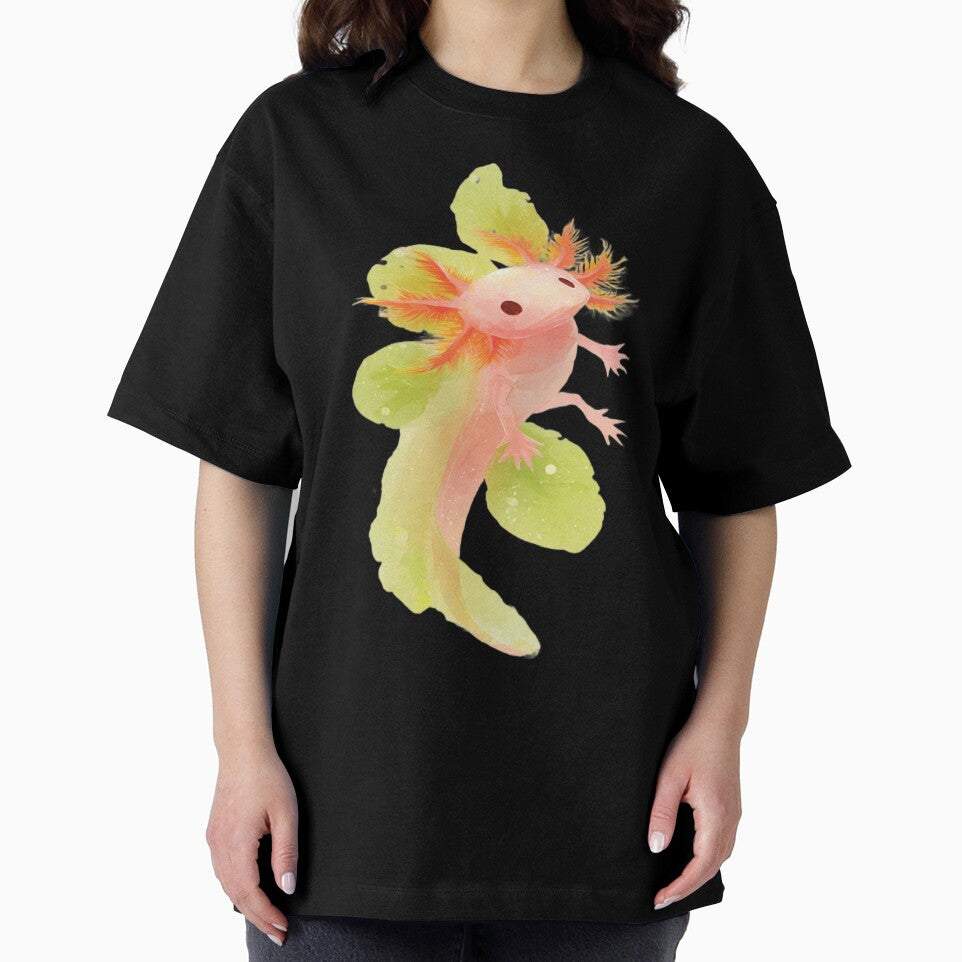 Pastel Axolotl Dream | Kawaii Watercolour Floating Axolotl | Soft Ethereal Aesthetic by ZChrome T-Shirts,... (Image 2)
