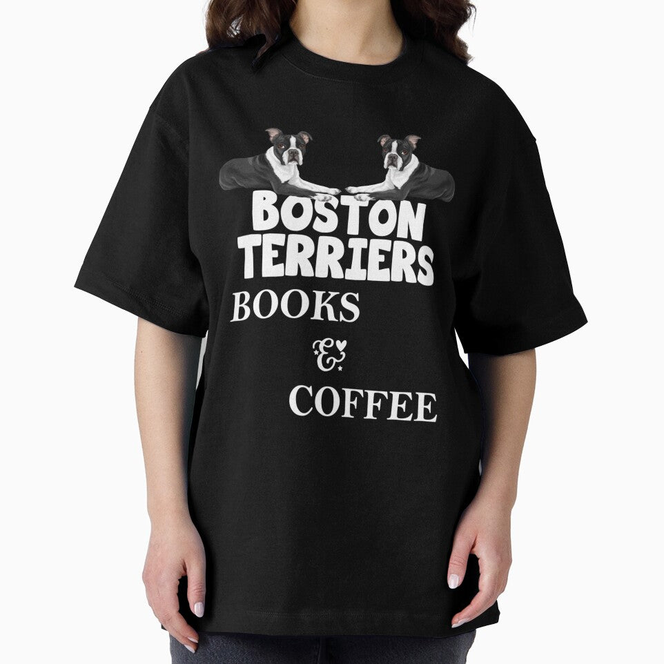 Boston Terriers Books And Coffee Quote Design by Cecil-Blackwell T-Shirts, Hoodie, Sweatshirt | BlankRebels.com (Image 2)