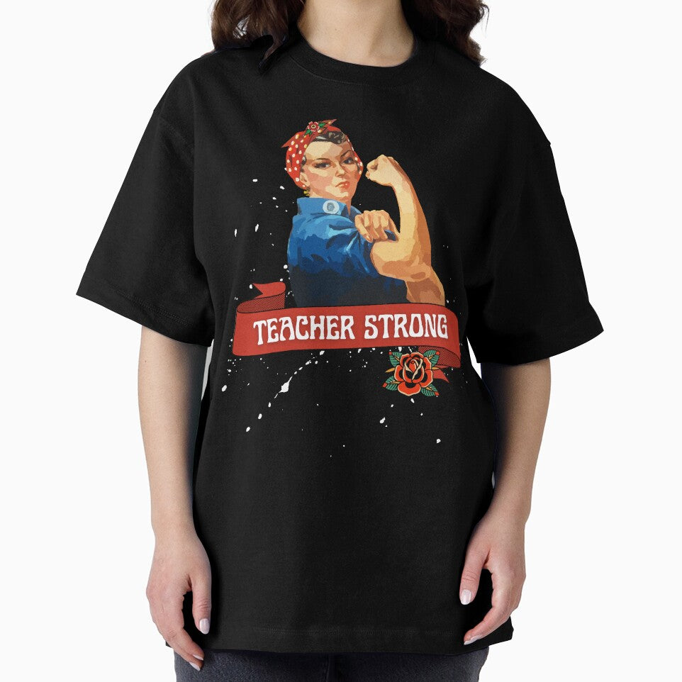 Teacher Strong by musecreation T-Shirts, Hoodie, Sweatshirt | BlankRebels.com (Image 2)