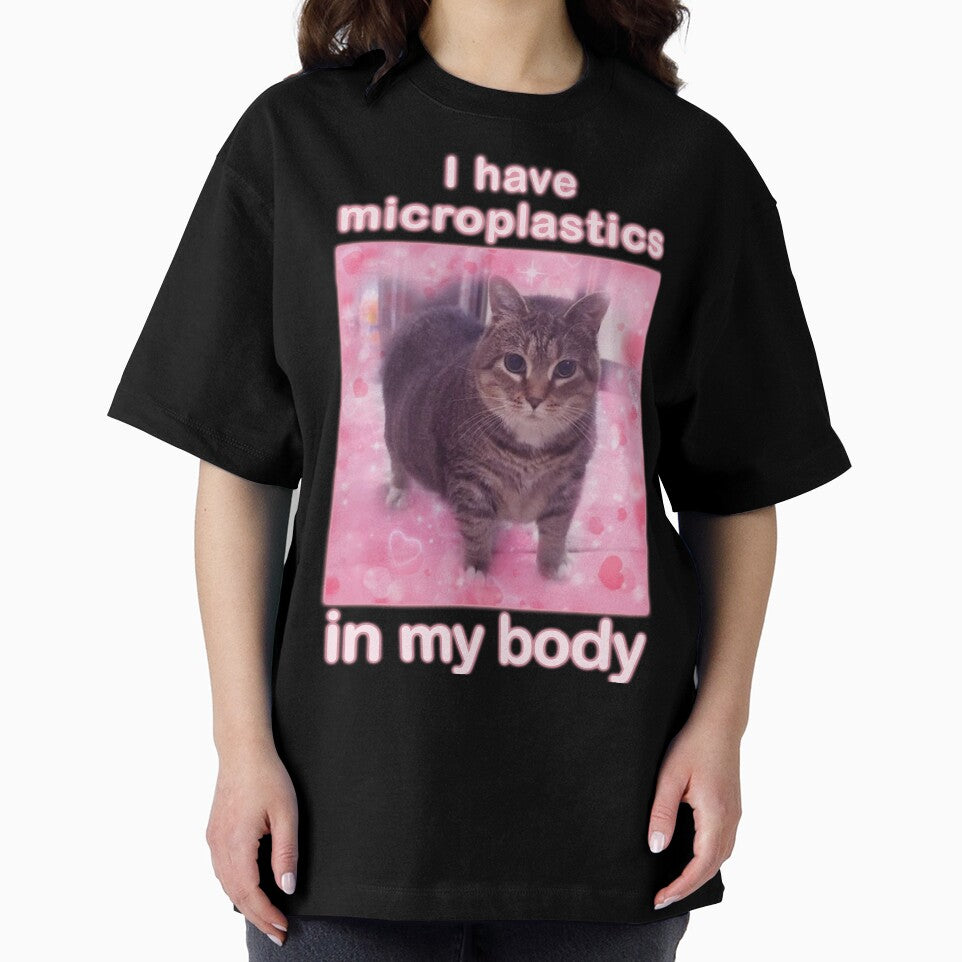 Microplastics in Body Funny Cat Meme Gifts by MemishDesign