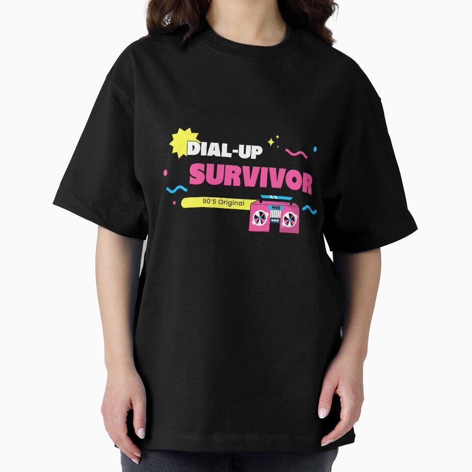 Dial-Up Survivor 90s Retro by V's Tees Hoodie, Sweatshirt | BlankRebels.com (Image 2)