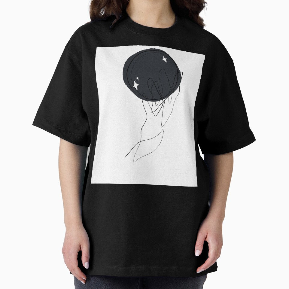 Magic crystal ball - Minimal line art by InspiRin T-Shirts, Hoodie, Sweatshirt | BlankRebels.com (Image 2)