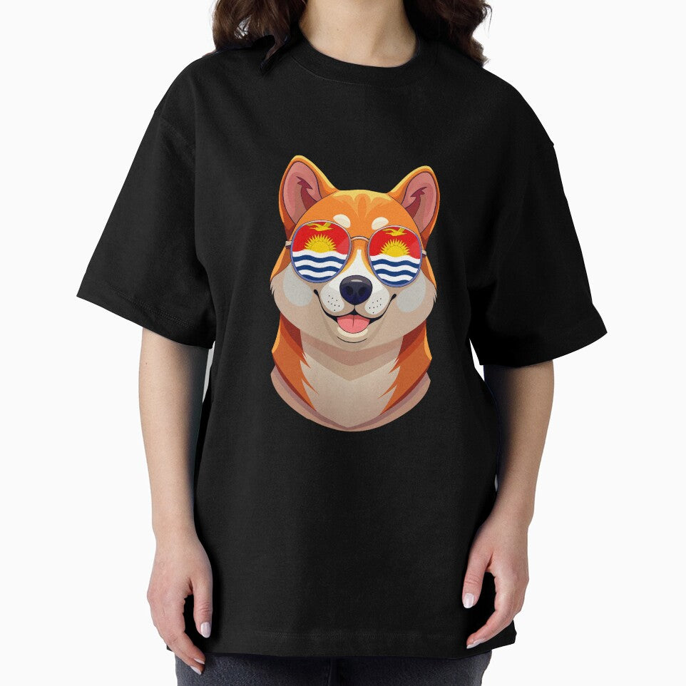 Vintage Patriotic Shiba Inu Ikiribati Flag by DreamBrushy