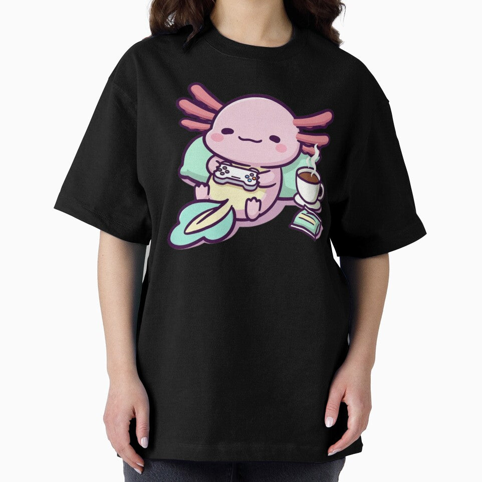 Funny Gamer Axolotl – Cute Video Game by GrumpySableye T-Shirts, Hoodie, Sweatshirt | BlankRebels.com (Image 2)