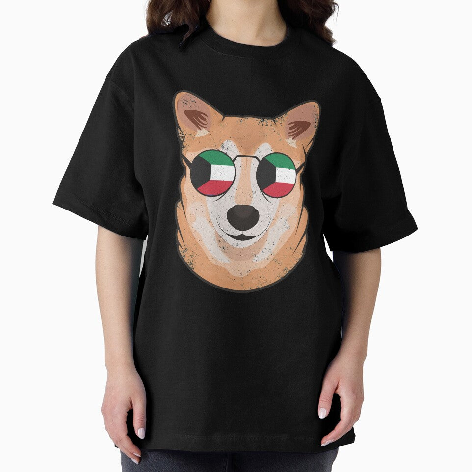 Vintage Patriotic Shiba Inu Kuwaiti Flag by feether-store