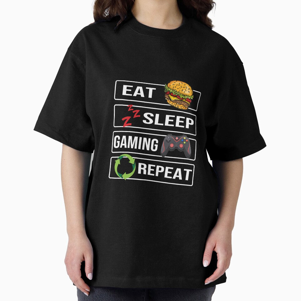 Gamer Rotation Eat Sleep Game by AxzoGerman T-Shirts, Hoodie, Sweatshirt | BlankRebels.com (Image 2)