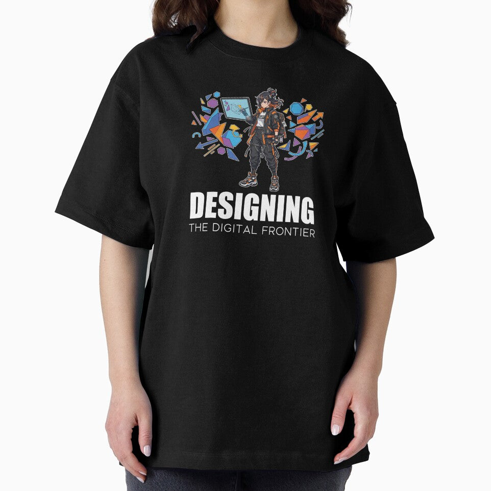 Techwear Graphic Designer - Designing The Digital Frontier Anime by Osmose-Studio ⭐⭐⭐⭐⭐