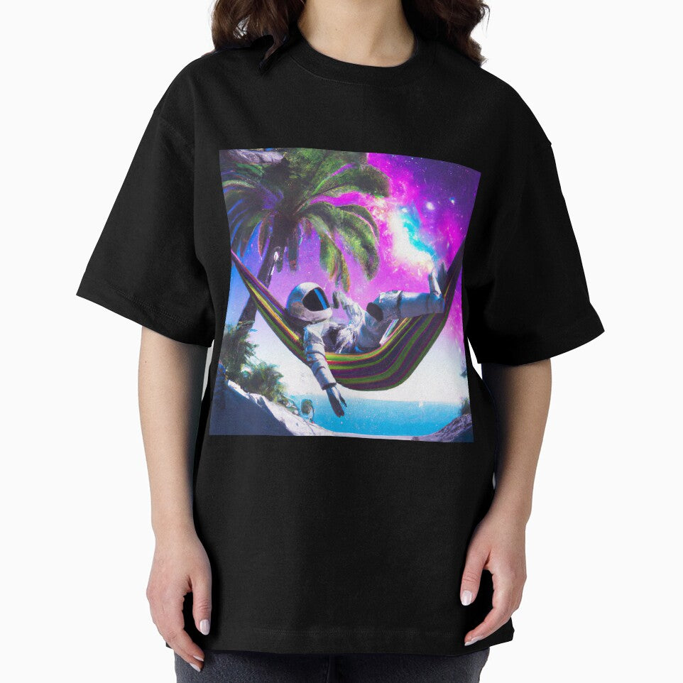 Chilling Astronaut on a Hammock by itsecems T-Shirts, Hoodie, Sweatshirt | BlankRebels.com (Image 2)