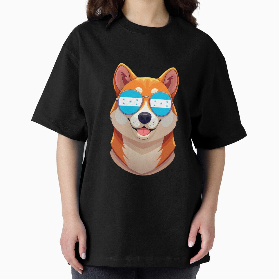 Vintage Patriotic Shiba Inu Honduran Flag by DreamBrushy