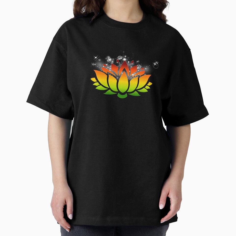 Sparkling Summer Lotus In Fall Hue by RosieSunflower T-Shirts, Hoodie, Sweatshirt | BlankRebels.com (Image 2)