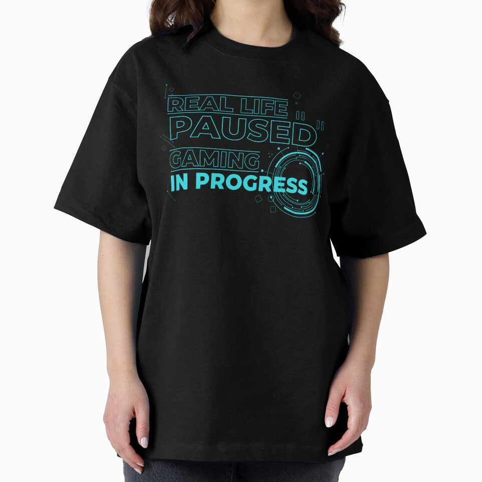 Real Life Paused. Gaming in Progress. by VireonTees T-Shirts, Hoodie, Sweatshirt | BlankRebels.com (Image 2)