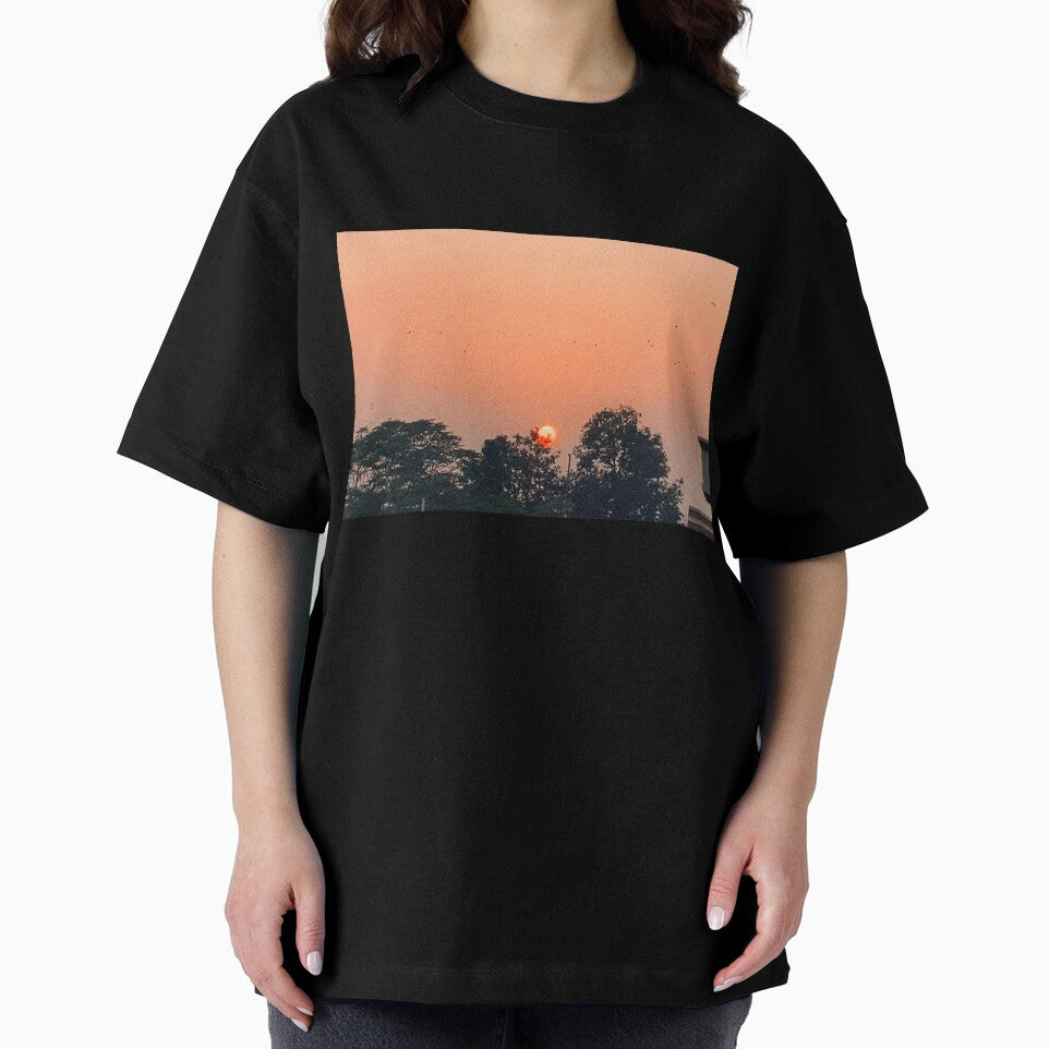 Blurry sunset silhouette by HappyPrints ⭐⭐⭐⭐⭐ T-Shirts, Hoodie, Sweatshirt | BlankRebels.com (Image 2)