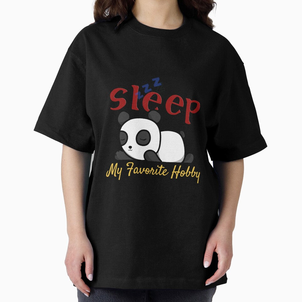 Sleep My Favorite Hobby | Just Wanna Sleep | Cute Sleeping Panda Adorable by Amazing Arts Designs