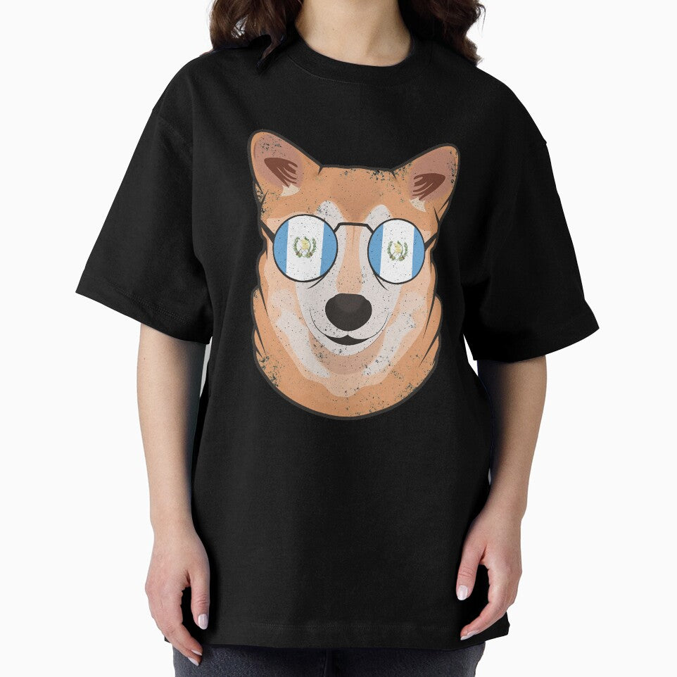 Vintage Patriotic Shiba Inu Guatemalan Flag by feether-store